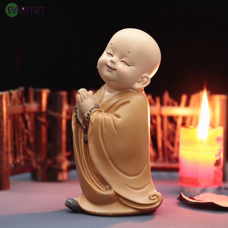 Buddha Small Monk Guanyin Home Decor Ornament Statues Ornament Sculpture Resin