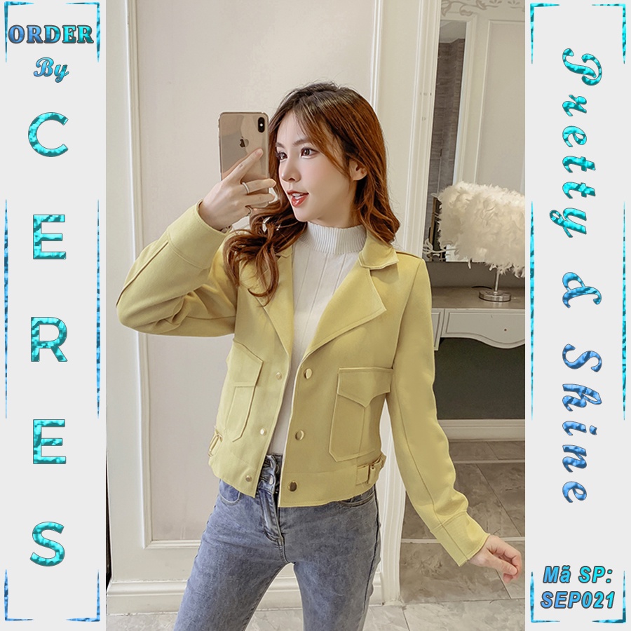 CERES - Áo khoác dạ dáng vest, có lớp lót, thiết kế thời trang. | BigBuy360 - bigbuy360.vn