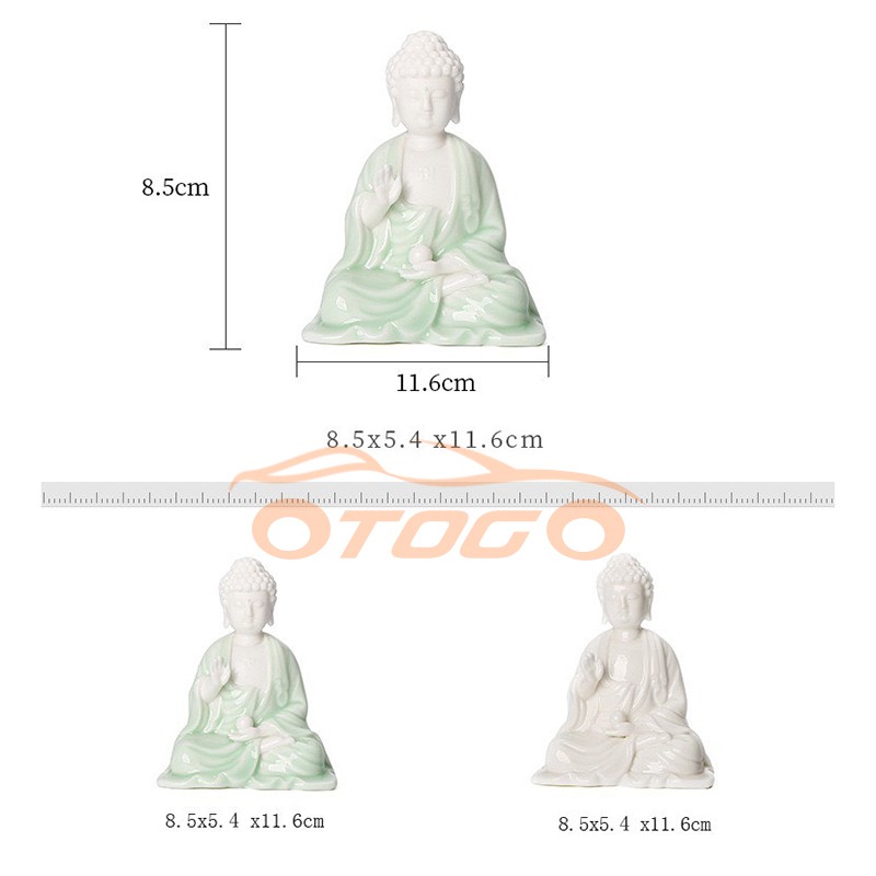 Tượng Adida Sứ Cao Cấp Để Taplo Xe Hơi , Tượng Phật Tổ Trang Trí Ô Tô