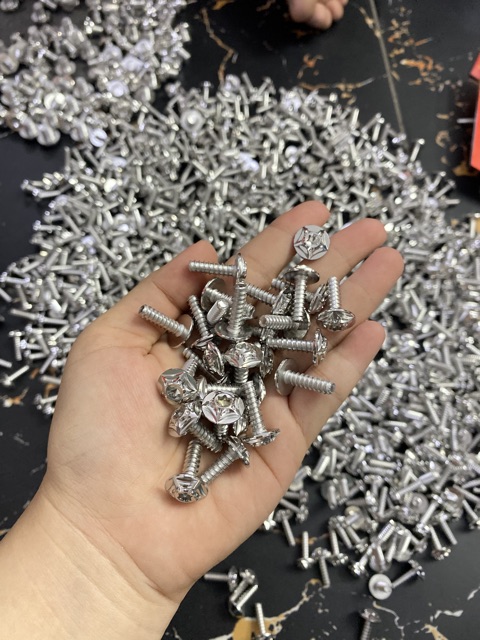 Ốc dù 5li xoắn Inox Salaya siêu sáng