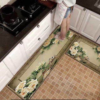 Thảm bếp 3D chống trượt (gồm THẢM NGẮN 40 X 60CM VÀ THẢM DÀI 40 X 120CM)