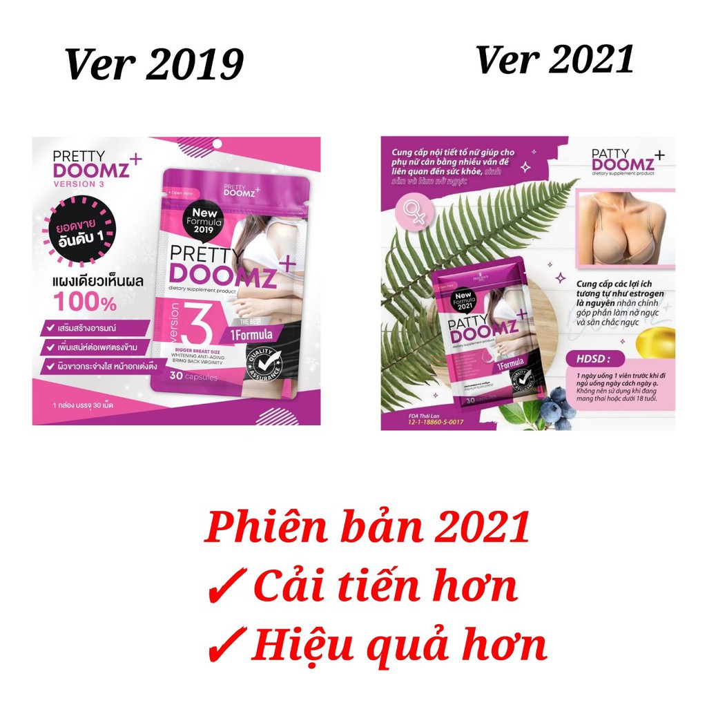 (SHOP NGUYỄN NHƯ THỦY) Viên uống  Patty Doomz Thái Lan chính hãng (Gói 30 viên) | BigBuy360 - bigbuy360.vn