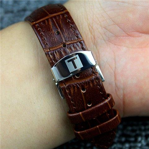 Dây Đeo Đồng Hồ Da Khóa Bướm Tissot 1853 T41T063 series 19 Cho Nam