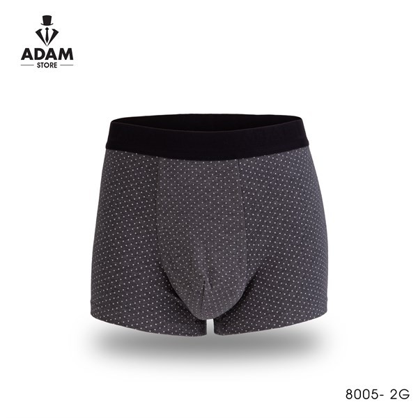 QUẦN LÓT NAM ADAM STORE GHI ĐẬM HỌA TIẾT CHẤM BI TRẮNG S8005-2 GD