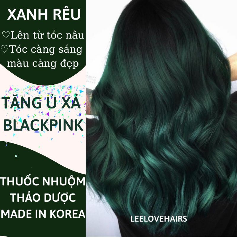 THUỐC NHUỘM TÓC XANH RÊU KHÓI LEELOVEHAIRS HÀN QUỐC