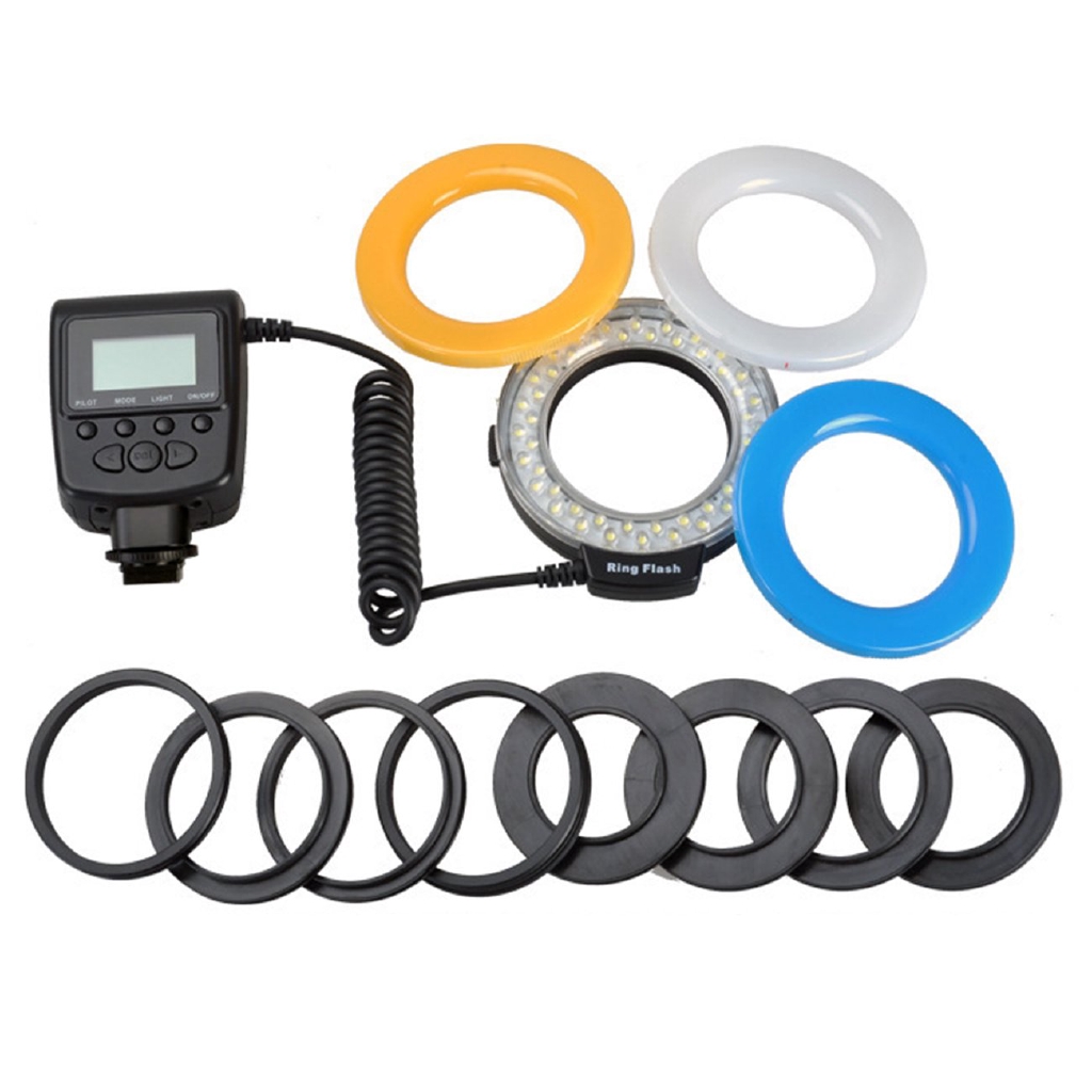 A Macro LED Ring Flash Light For Canon For Nikon For Panasonic For Pentax Camera