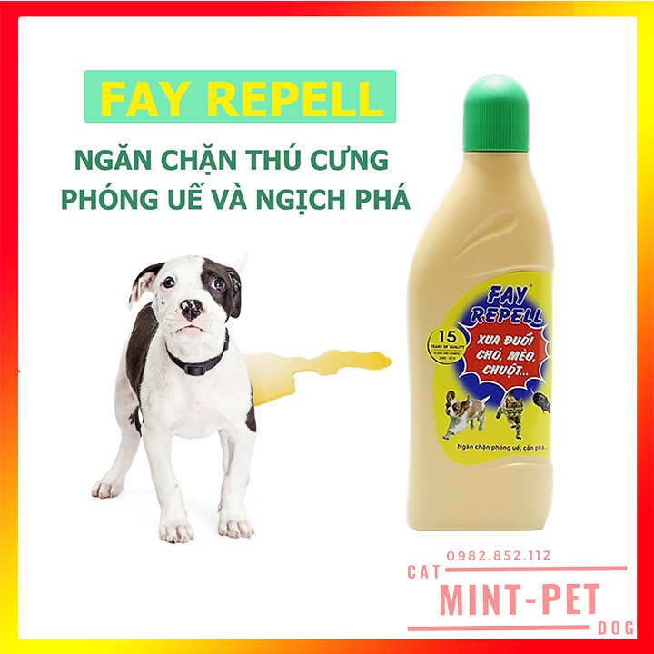 Dung Dịch Xua Đuổi Chó, Mèo và Chuột FAY REPELL 200 ml