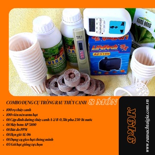 COMBO DỤNG CỤ TRỒNG RAU THỦY CANH 5 MÓN