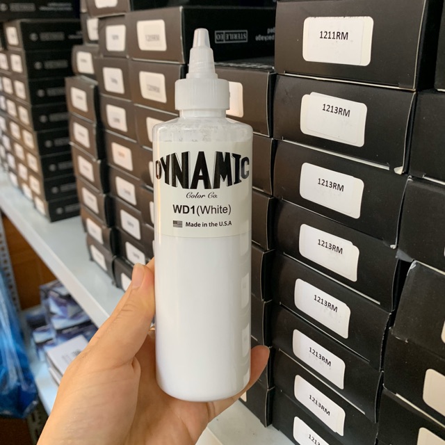 Mực Trắng Dynamic WD1, Mực xăm màu trắng