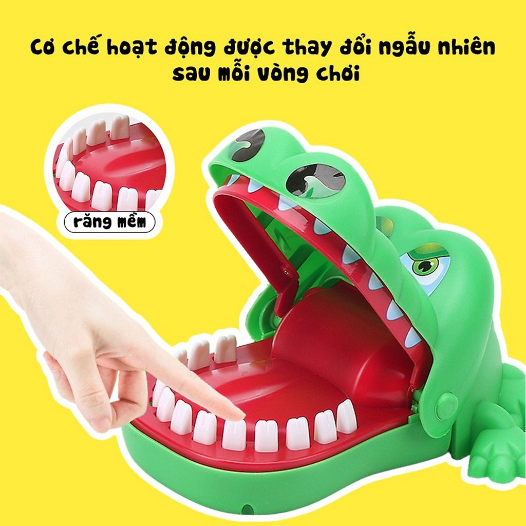 Đồ Chơi Khám Răng Cá Sấu, Cá Sấu Cắn Tay Vui Nhộn, Đồ Chơi Giải Trí Cho Bé