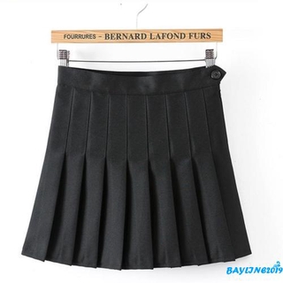 Bay-thời trang mùa hè dành cho nữ đi học xếp ly gợi cảm Váy Mini