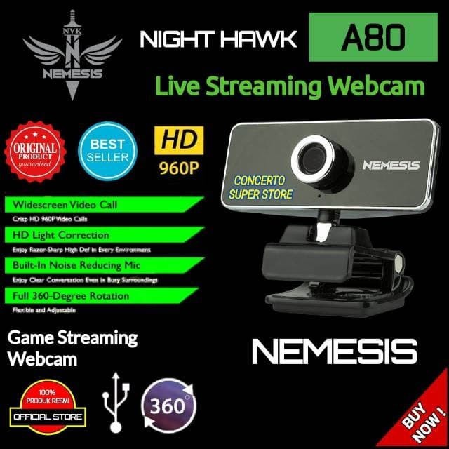 Webcam Nyk A80 Thiết Kế Mới Chất Lượng Cao | BigBuy360 - bigbuy360.vn