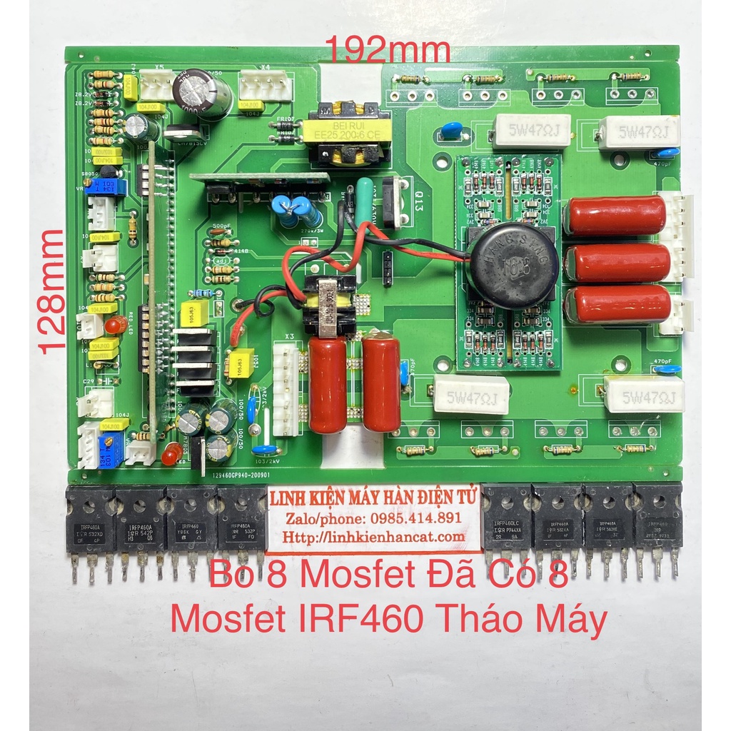 Bo 8 Mosfet Đã Có 8 Mosfet IRF460 Tháo Máy - Bo Công Suất Máy Hàn