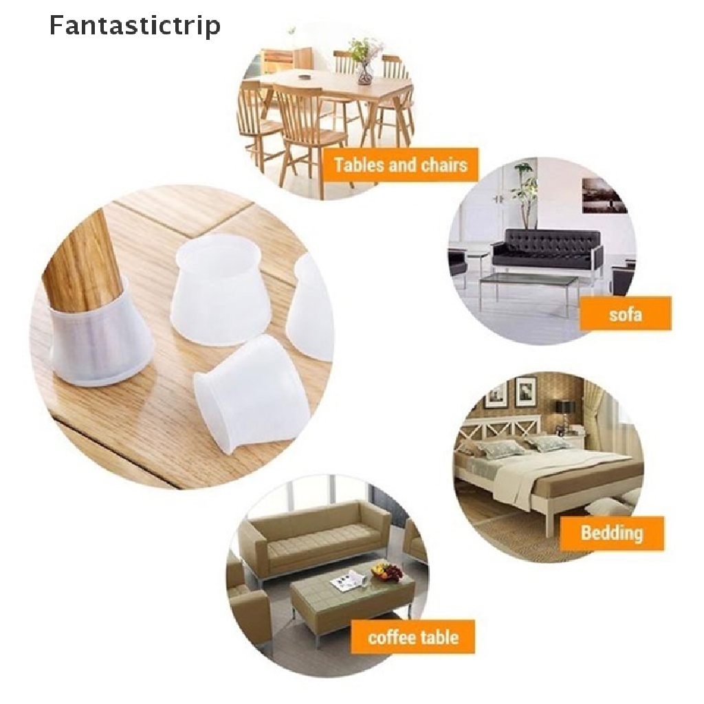 Bộ 20 Miếng Silicone Bọc Chân Bàn Bảo Vệ Tiện Dụng