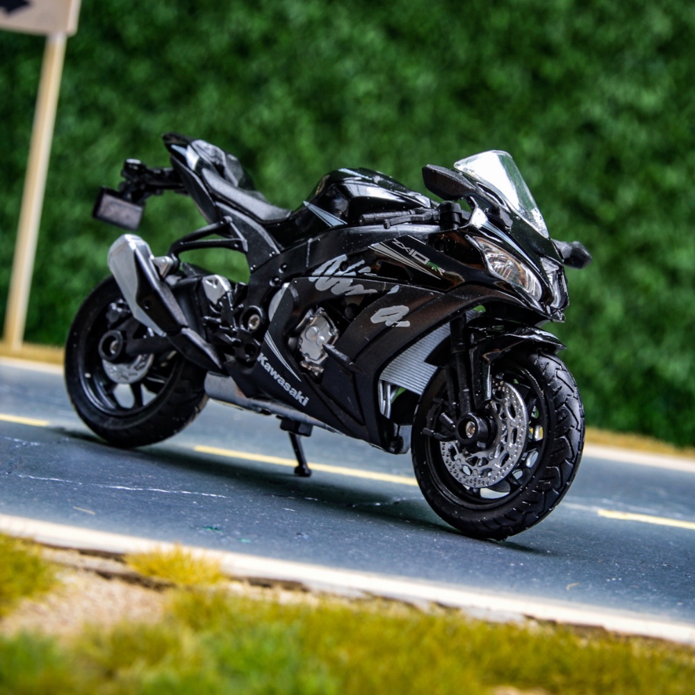 Mô hình xe moto Kawasaki Z1000 R, Ninja H2R, Ninja, ZX-10R, 1:18