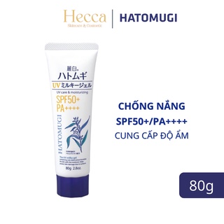 Kem Chống Nắng Hatomugi UV Care & Moisturizing SPF50+ PA++++ 80g Nhật Bản - Hecca Cosmetics