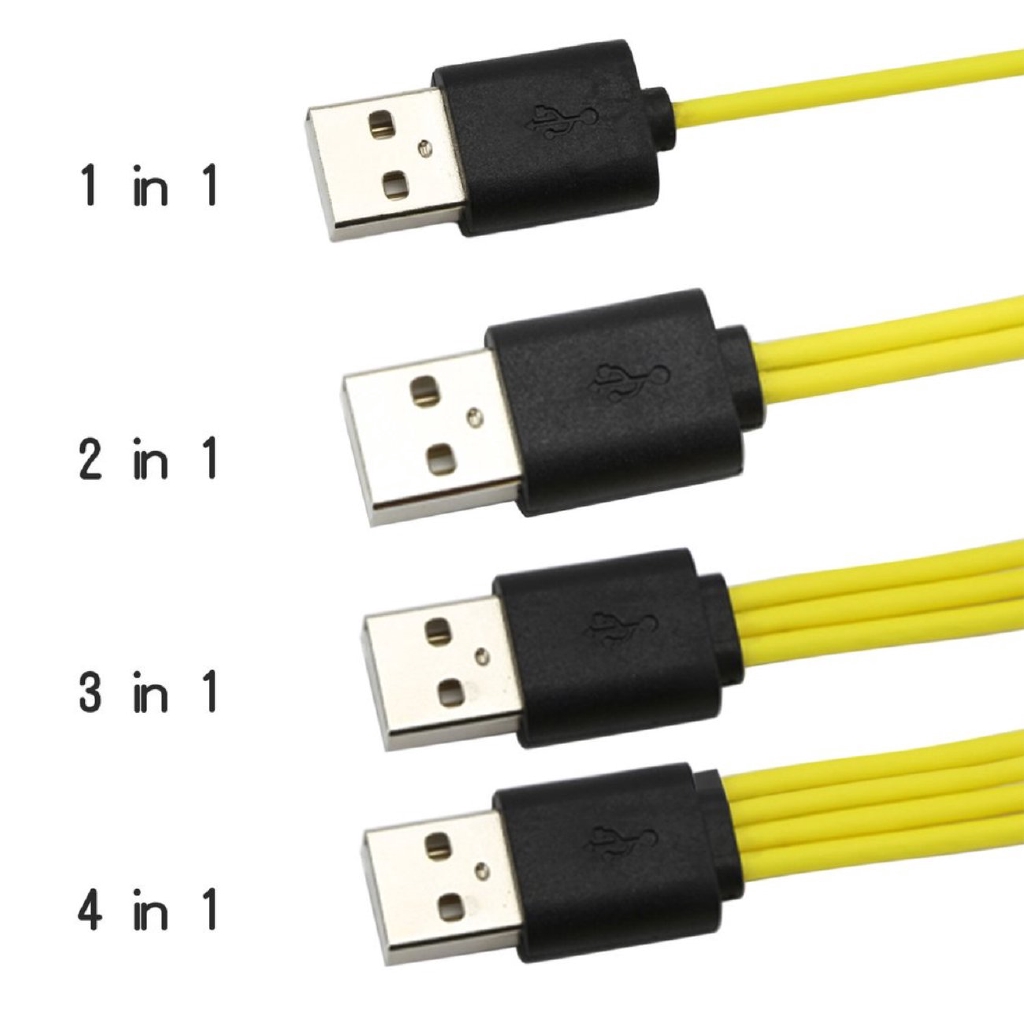 Dây cáp sạc đầu Micro USB 1/2/3/4 đa năng