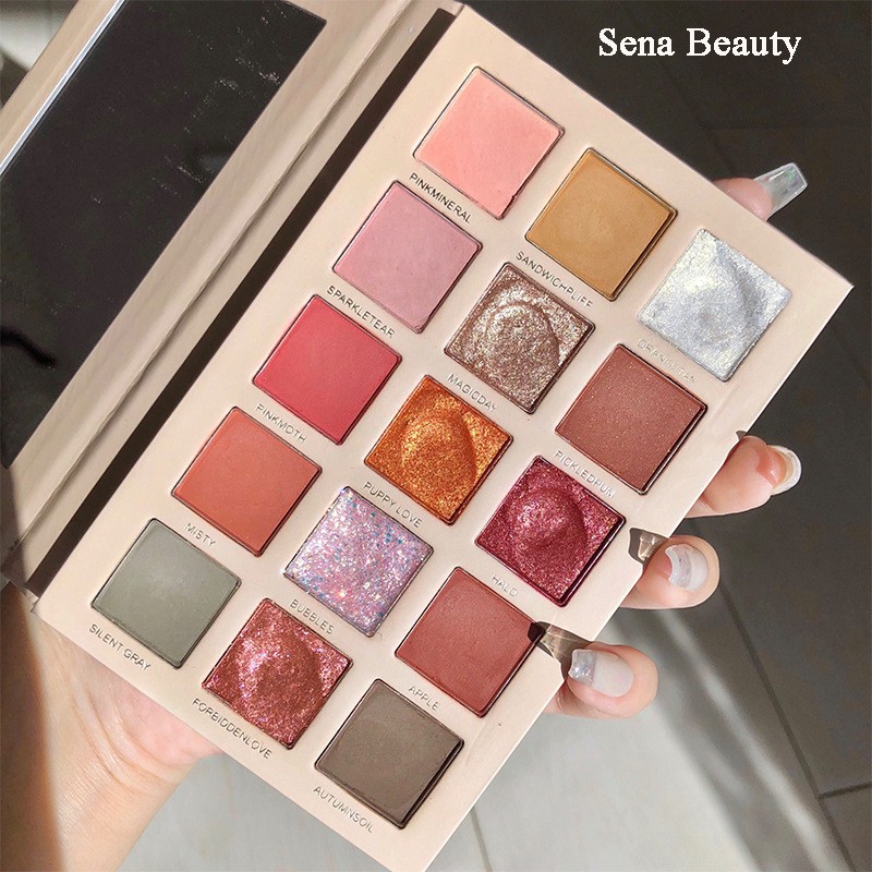 Bảng Phấn Mắt Nhũ Nozo 15 Ô Châu Âu