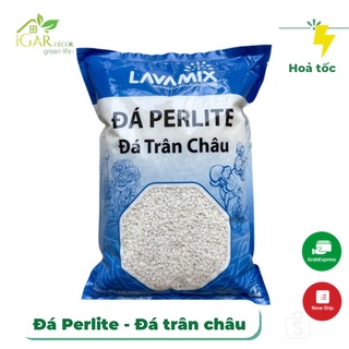 ĐÁ PERLITE (ĐÁ TRÂN CHÂU) trồng cho cây cảnh lá, sen đá hay cây đột biến indoor 5dm3