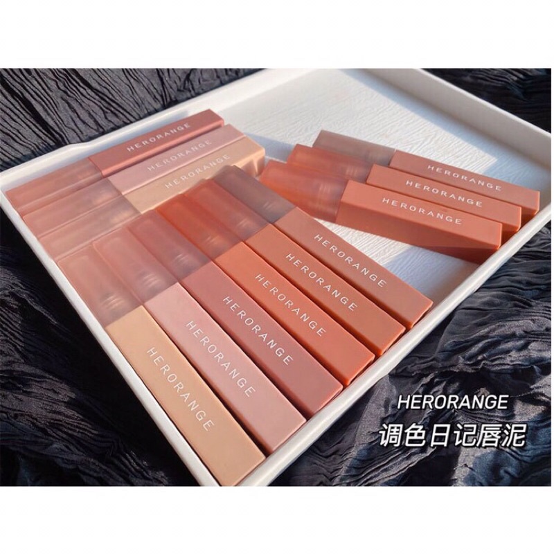 Son kem lì Herorange lâu trôi mềm mịn như nhung hàng nội địa Trung