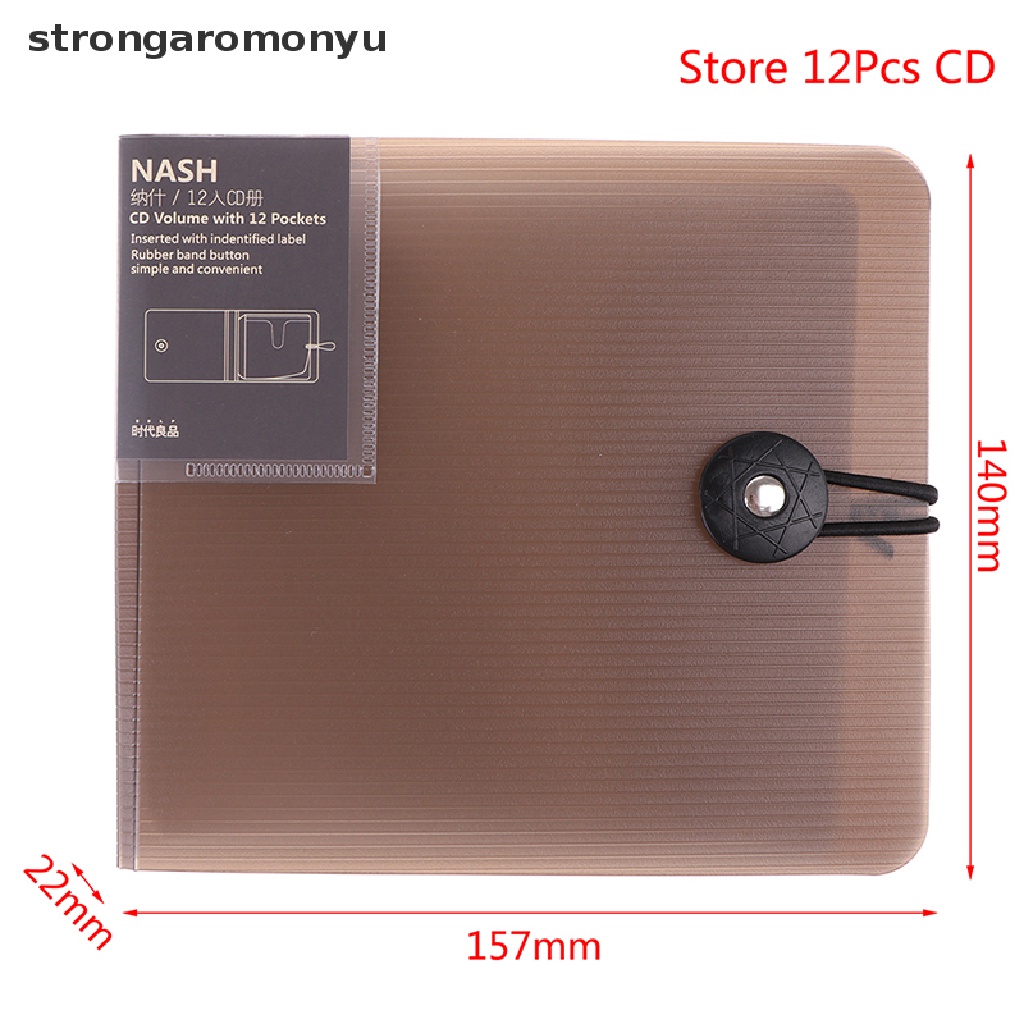 Túi Đựng Đĩa CD DVD 12 Ngăn Có Khóa Cài Tiện Dụng