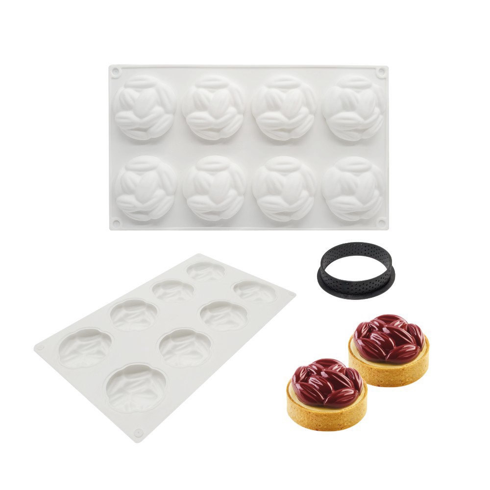 Khuôn Làm Bánh Tart Bằng Silicone Thiết Kế Tiện Lợi Dễ Dùng