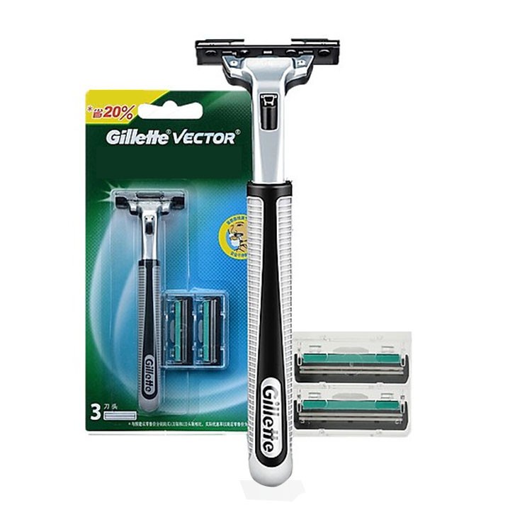 Bàn Dao Cạo Râu Gillette Vector Lưỡi Kép