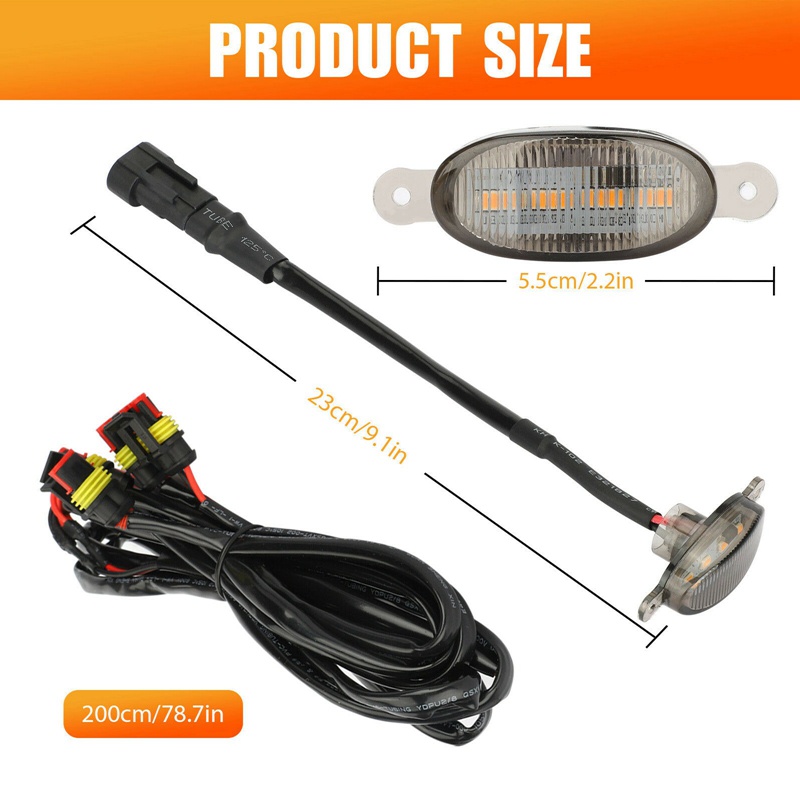 Set 4 Đèn LED Gắn Phía Trước Xe Hơi Ford F-150 F150 2009-2018