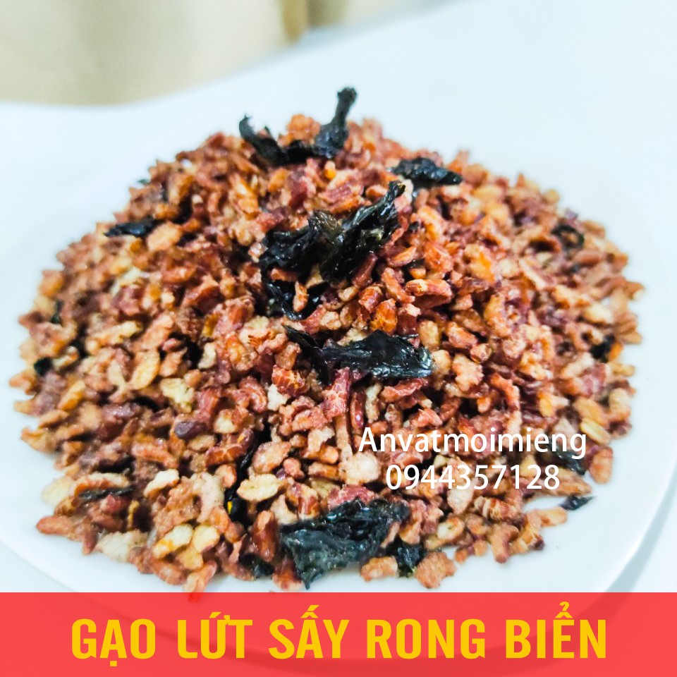 Gạo lức huyết rồng sấy rong biển, chà bông