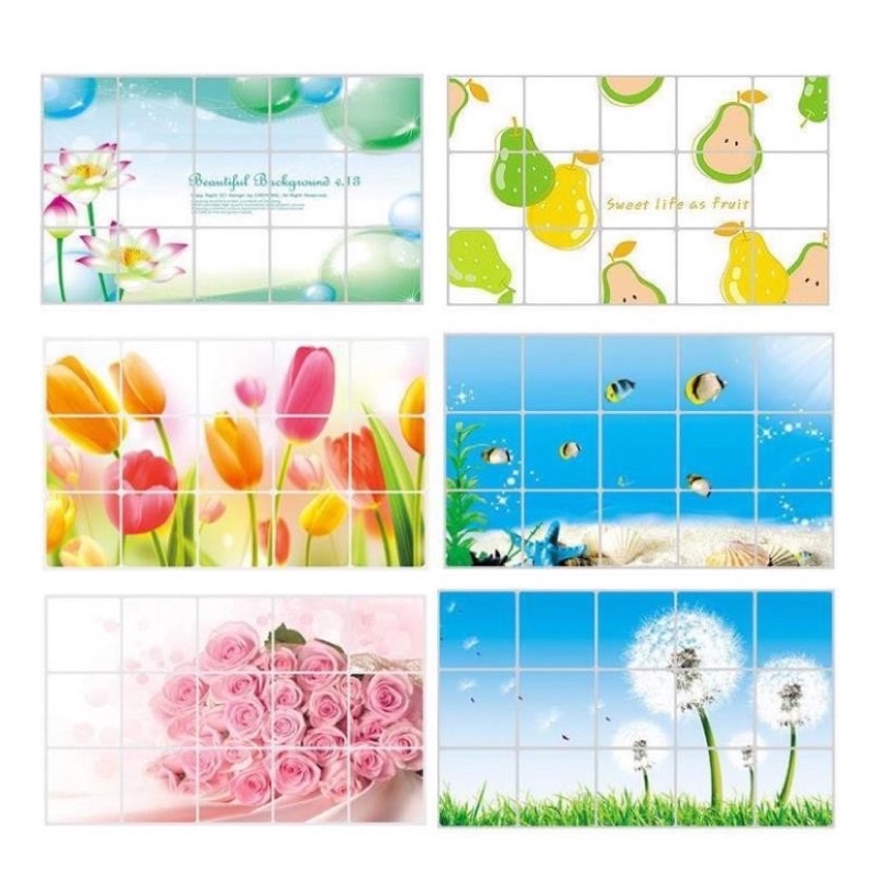 Miếng Decal  Giấy Dán Tường Nhà Bếp Chống Bắn Bám Dầu Mỡ Hơi Thức Ăn Dễ Dàng Thay Thế Sau 1 Thời Gian Sử Dụng | BigBuy360 - bigbuy360.vn