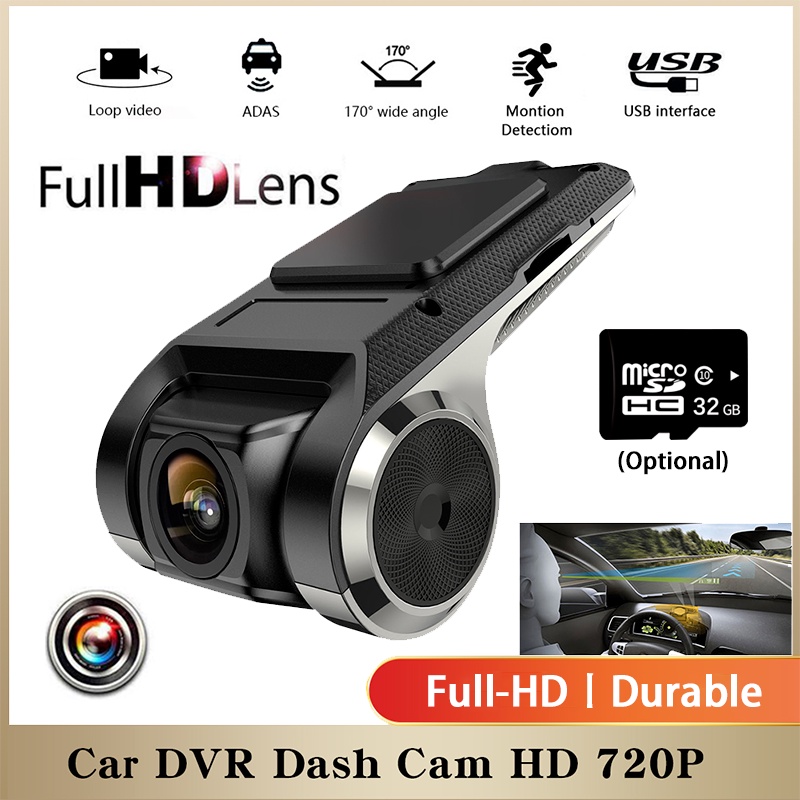 Camera Hành Trình Full HD 1080P Hỗ Trợ Tầm Nhìn Ban Đêm Cho Xe Hơi