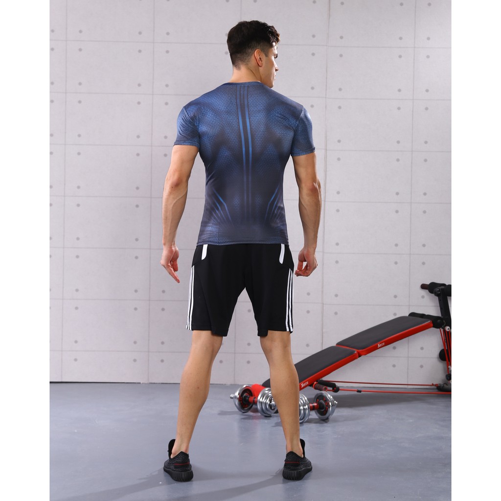 Áo Thể Thao Nam Siêu Anh Hùng AO02 - Áo Thun Tập GYM Nam Nữ Ôm Body BBS WEAR