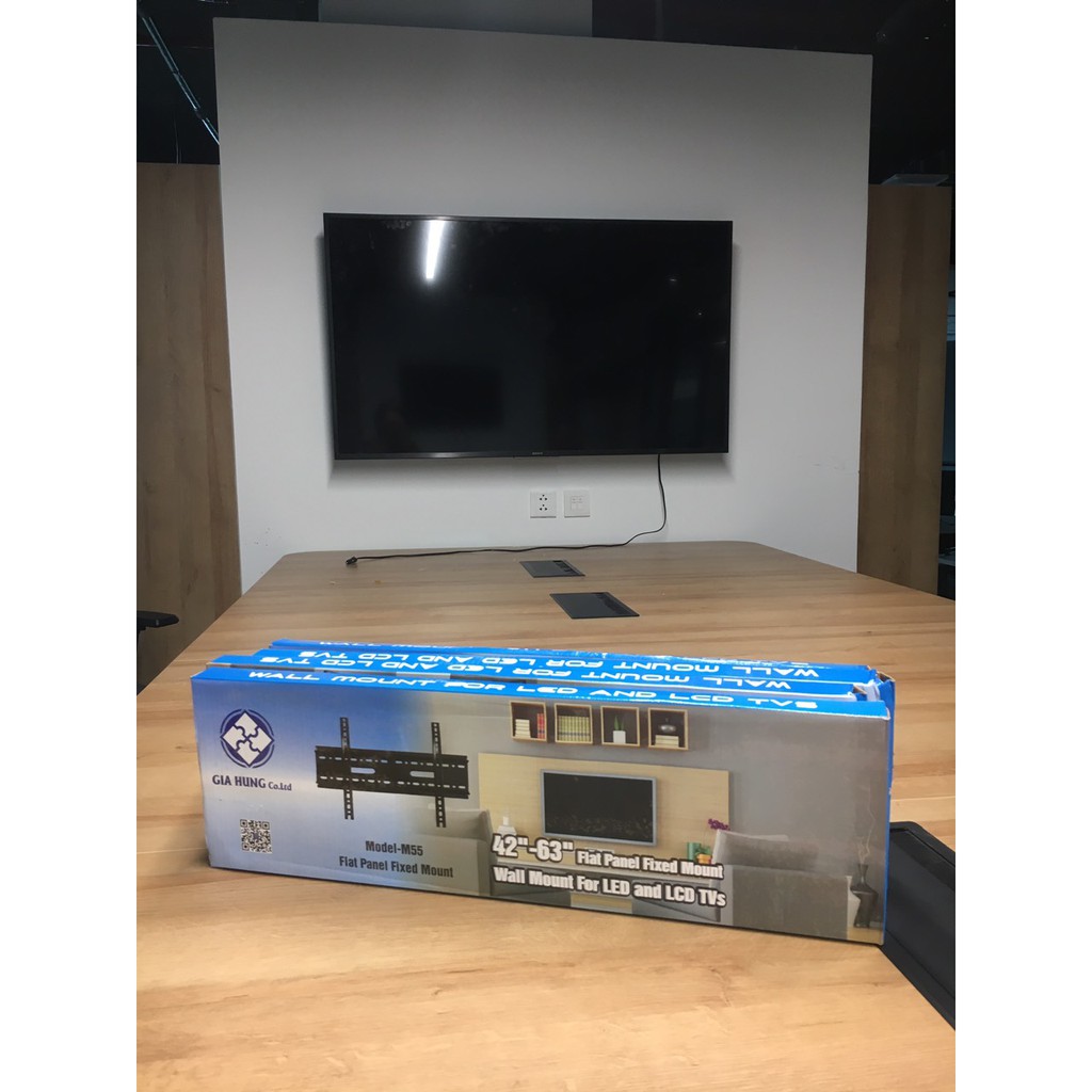 GIA TREO TI VI THẲNG SÁT TƯỜNG 40 đến 55 inch