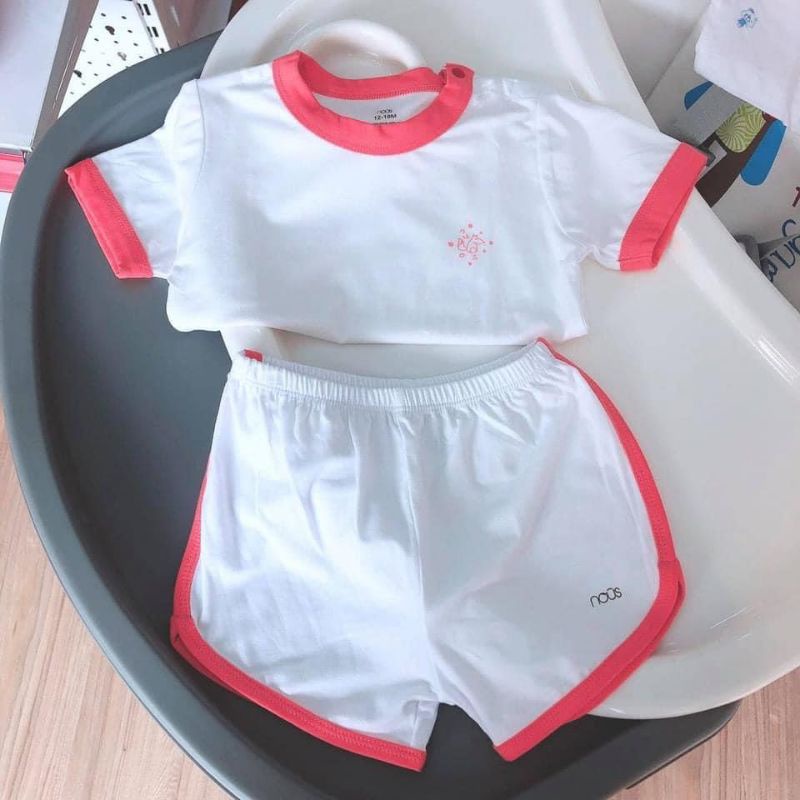 Bộ nous cộc tay pettit cho bé trai, bé gái, size 3-6m đến 12-18m