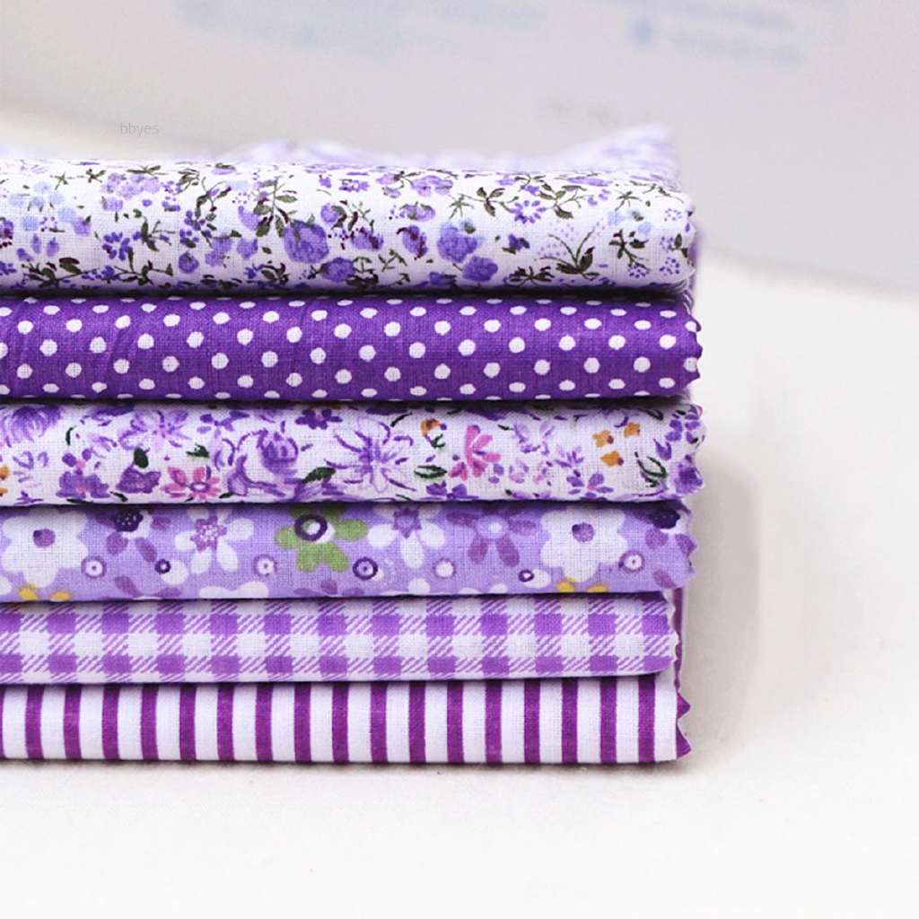Gói 7 miếng vải 25*25cm in họa tiết nhiều mẫu mã dùng làm thủ công