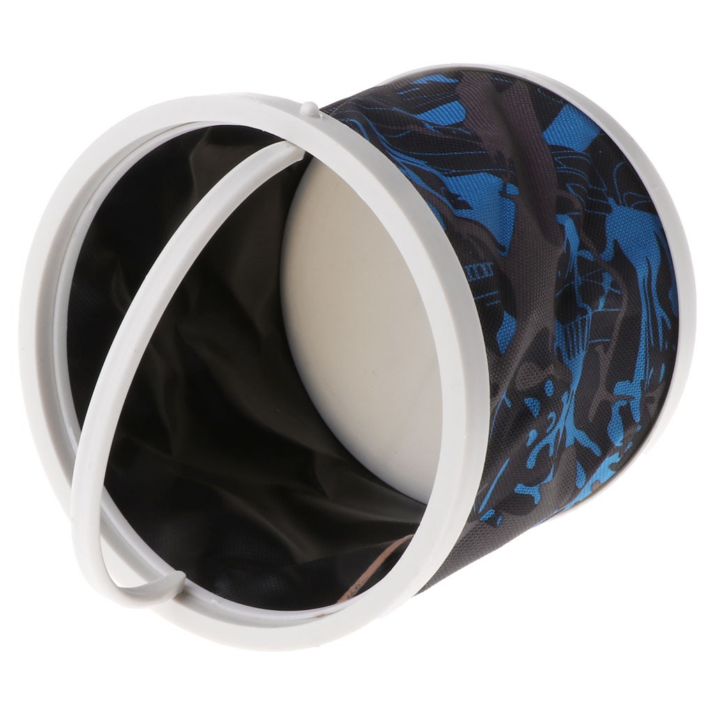 Xô đựng cá vải canvas có thể xếp gọn tiện lợi 14cm