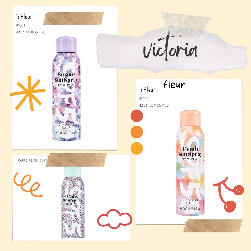 Xịt chống nắng trắng da Victoria 200ml BP0