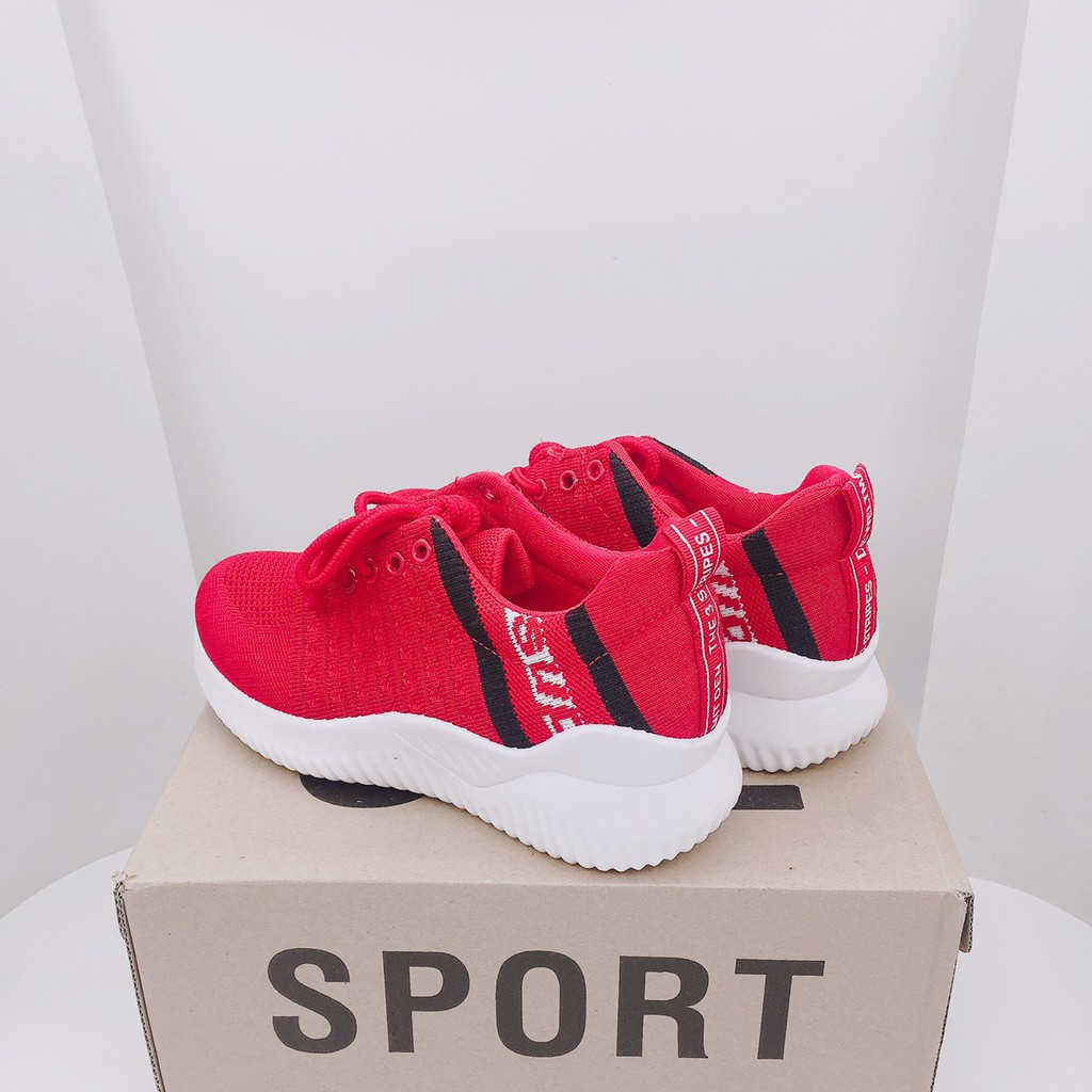 [Hàng cao cấp] Giày thể thao nữ,  giày nữ kiểu dáng thời trang phong cách Hàn Quốc 2 màu Đỏ và Hồng