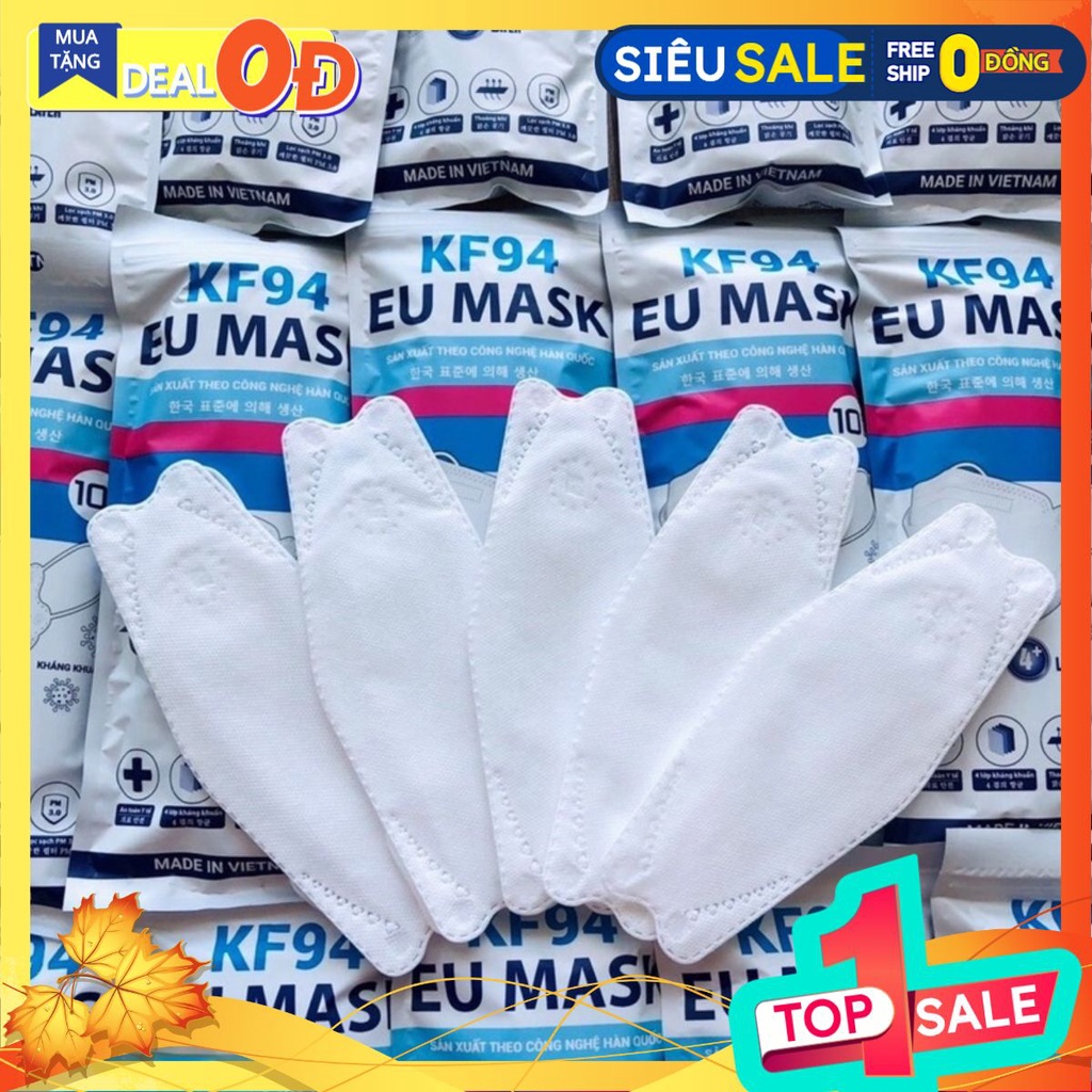 THÙNG KHẨU TRANG KF94 EU MASK - THÙNG 30 GÓI (10 CÁI/TÚI)