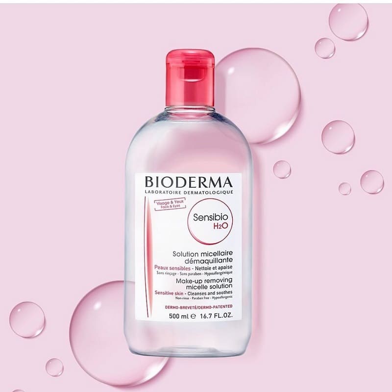 Dung dịch làm sạch và tẩy trang công nghệ Micellar Bioderma Sensibio H2O 500ml