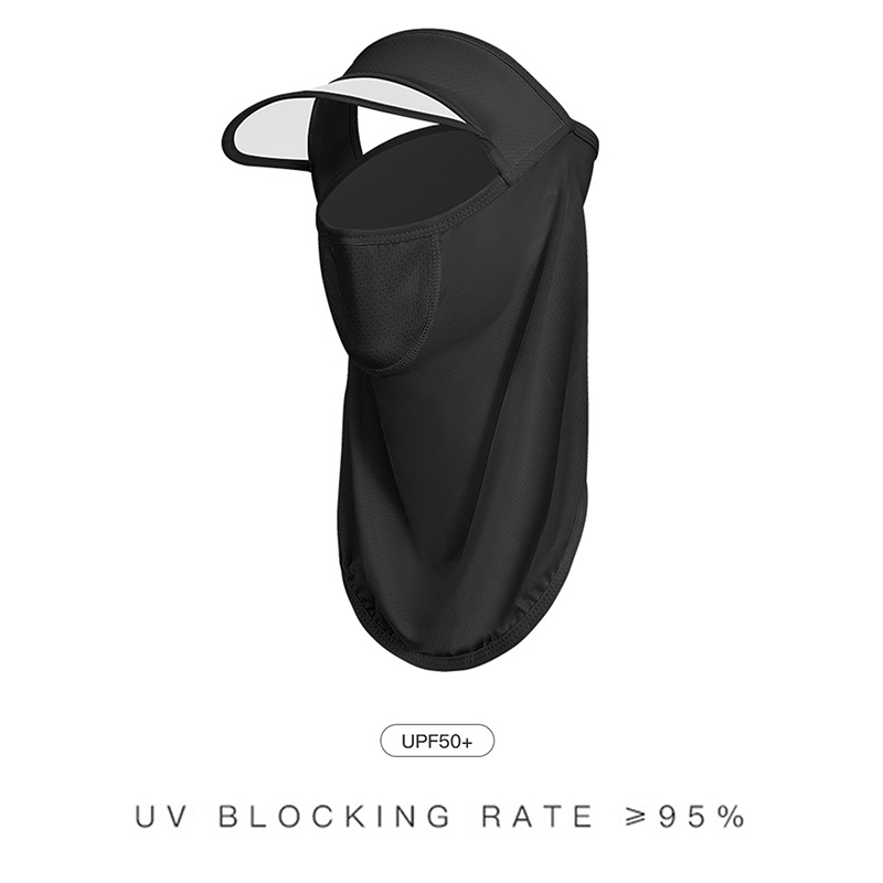 Khẩu Trang Tích Hợp Khẩu Trang Chống Nắng Và Tia Uv Bằng Lụa Mát Thoáng Khí Dùng Khi Đi Câu Cá / Lái Xe Ngoài