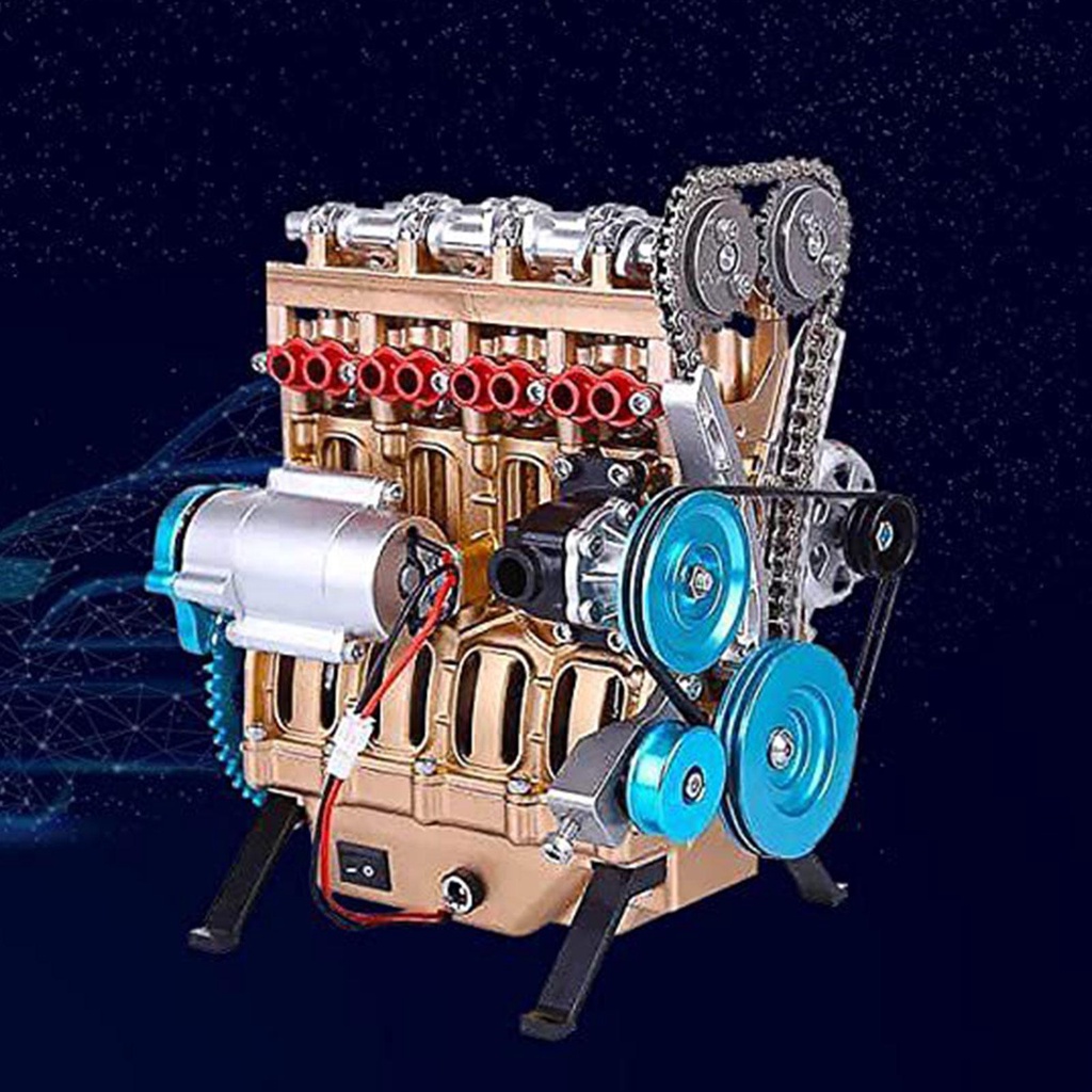 Bộ 4 Mô Hình Động Cơ Xe Hơi Bằng Nhựa Resin Sáng Tạo Trang Trí Cho Người Lớn/Trẻ Em