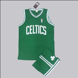 Áo bóng rổ Celtics Trắng - Xanh là trẻ em