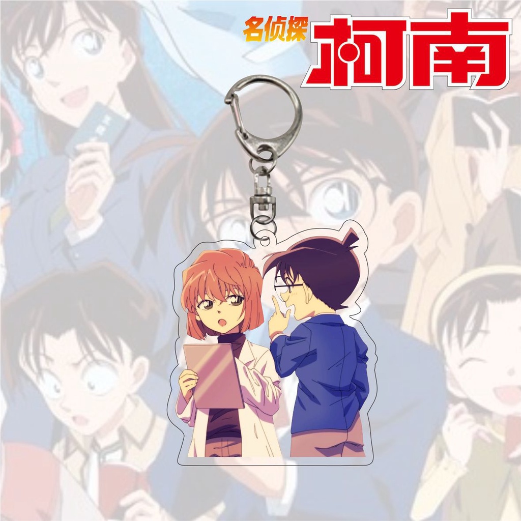 Móc khóa mặt hình nhân vật anime Thám tử lừng danh Conan đáng yêu mới