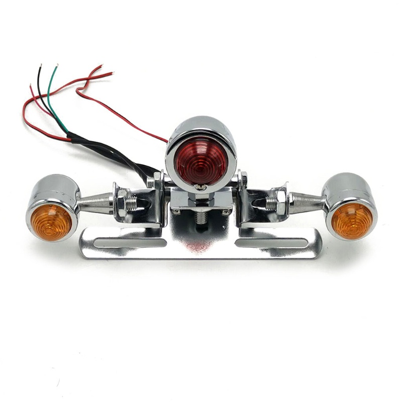1 Đèn LED Phanh 12V Màu Đỏ Gắn Đuôi Xe Mô Tô