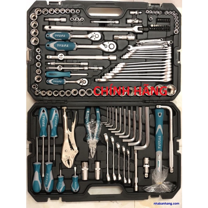 ĐỒ NGHỀ TOTAL Bộ 142 cái công cụ kết hợp THKTHP21426