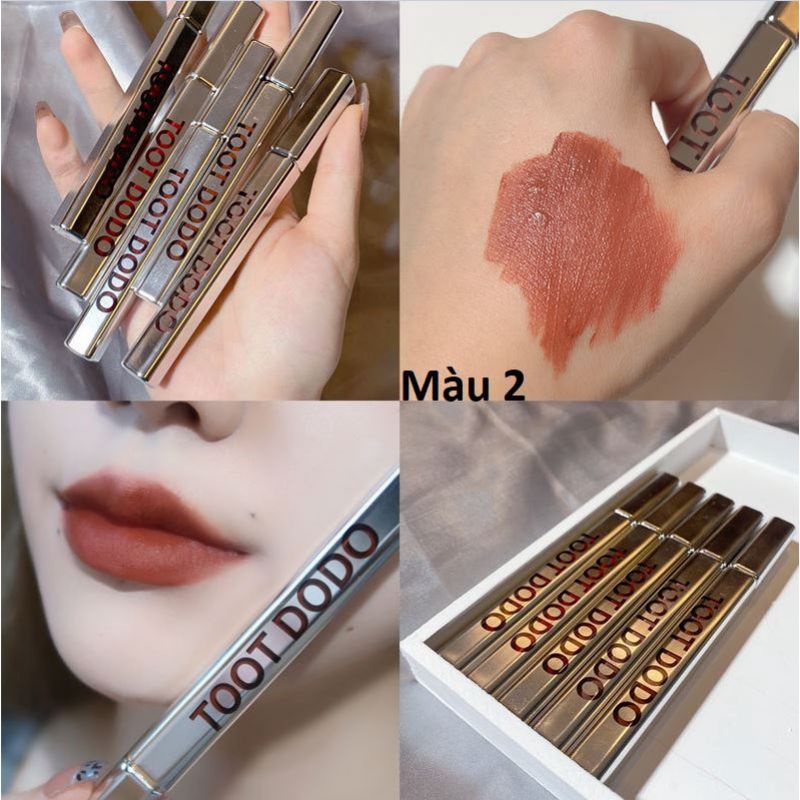 Son Kem Lì Chống Nước Lâu Trôi TOOT DODO vỏ Bạc - Sản Phẩm Chính Hãng