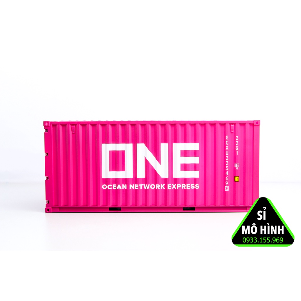 Mô hình thùng container xe đầu kéo 1:24