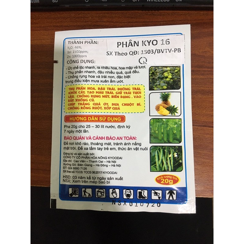 [ĐẬU LÁ - TRÁI LỚN] Phân bón chống rụng lá &amp; nứt biến dạng, chàm nám - Hỗ trợ thụ phấn nhanh, đậu trái, tạo quả đều