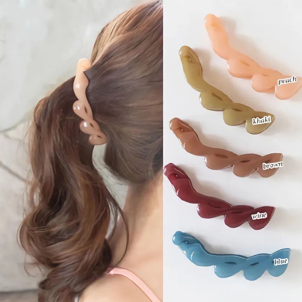 Kẹp Tóc Acrylic Cỡ Lớn Phong Cách Nhật Bản Đơn Giản Thời Trang Cho Nữ